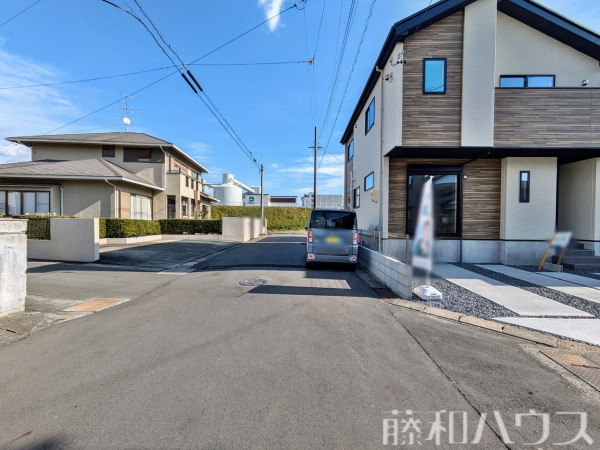 接道状況および現場風景　【北名古屋市高田寺起返】