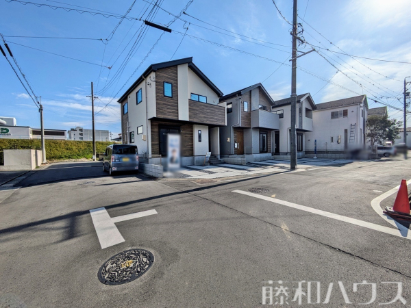 接道状況および現場風景　【北名古屋市高田寺起返】