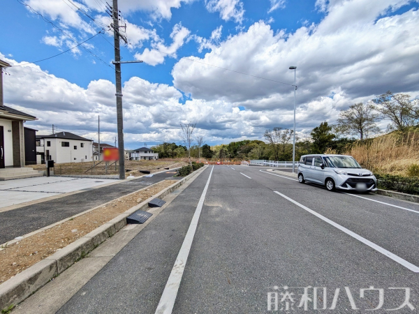 接道状況および現場風景　【名古屋市守山区大字上志段味字東谷】