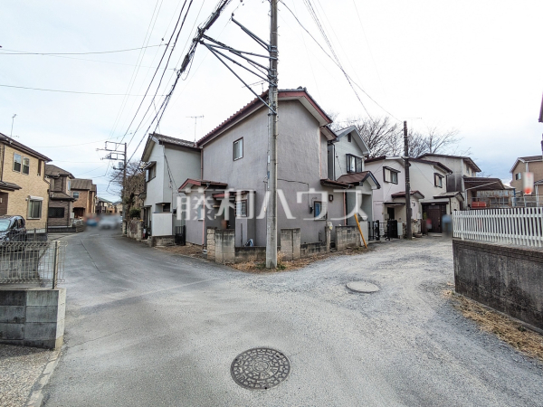 接道状況および現場風景　【所沢市大字北秋津】