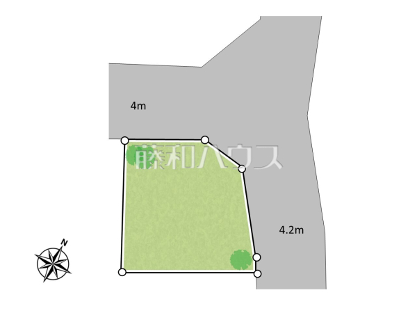 全体区画図　【所沢市大字北秋津】