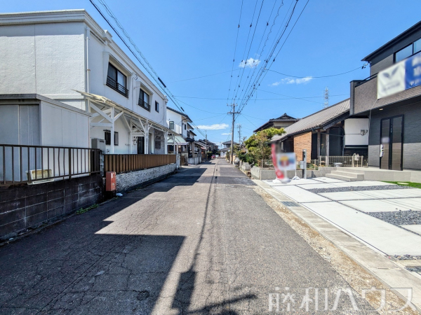 接道状況および現場風景　【小牧市大字久保一色】