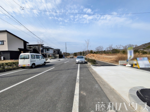 接道状況および現場風景　【名古屋市守山区大字上志段味字東谷】