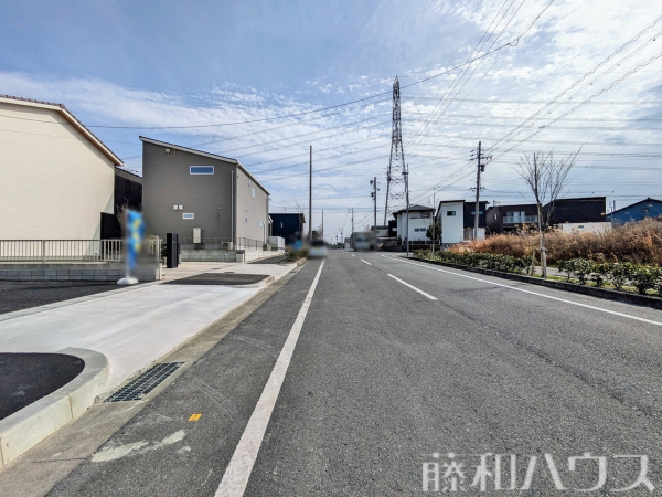 接道状況および現場風景　【名古屋市守山区大字上志段味字東谷】