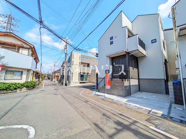 接道状況および現場風景　【日野市多摩平５丁目】