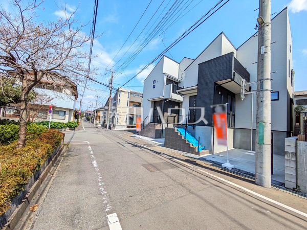 接道状況および現場風景　【日野市多摩平５丁目】