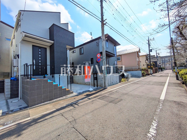 接道状況および現場風景　【日野市多摩平５丁目】