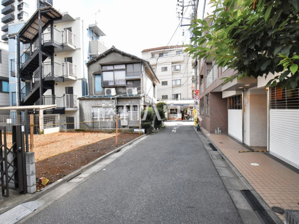 接道状況および現場風景　【中野区南台３丁目】