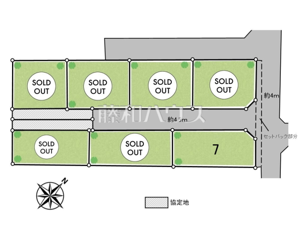 全体区画図　【八王子市楢原町】周辺環境はもちろん、日当たりや設備仕様など、実際に行ってみないと分からないことも多くございます。営業担当がご案内いたしますので、お気軽にお問い合わせください。 