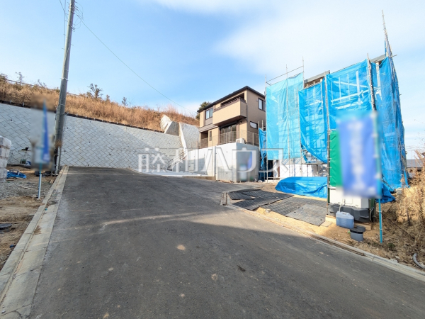 接道状況および現場風景　【多摩市関戸５丁目】