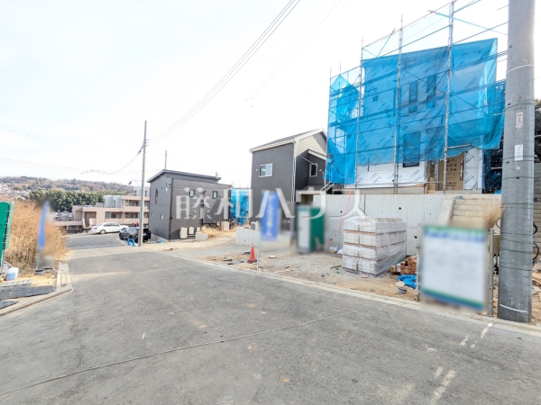 接道状況および現場風景　【多摩市関戸５丁目】