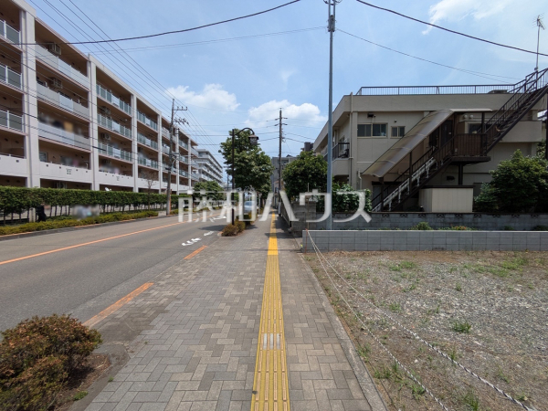 接道状況および現場風景　【昭島市松原町４丁目】