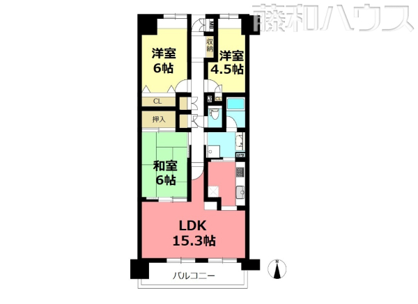 間取図　【勝川パーク・ホームズ】