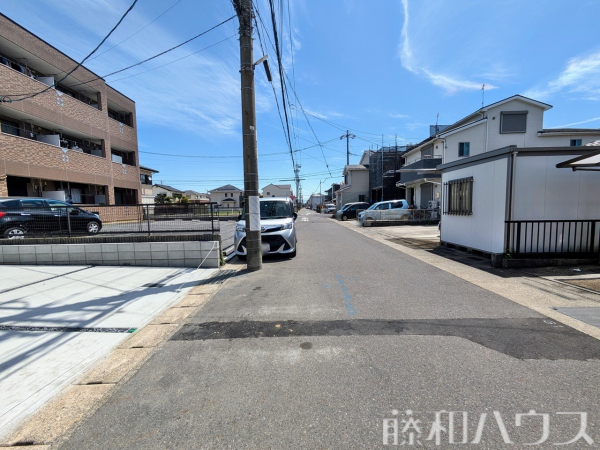 接道状況および現場風景　【小牧市新町１丁目】