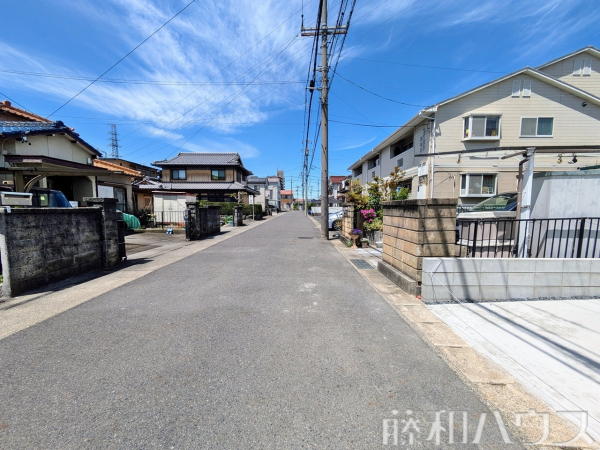 接道状況および現場風景　【小牧市新町１丁目】