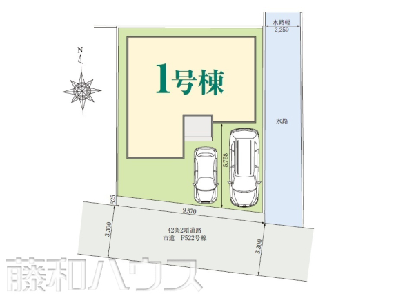 区画図　【北名古屋市六ツ師北屋敷】