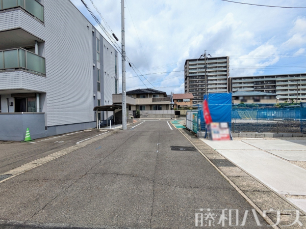接道状況および現場風景　【小牧市中央３丁目】