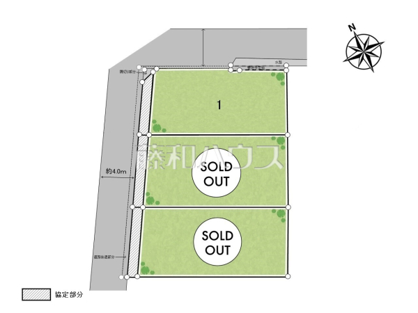 全体区画図　【立川市柴崎町１丁目】
