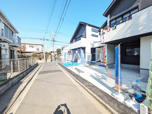 接道状況および現場風景　【立川市柴崎町１丁目】