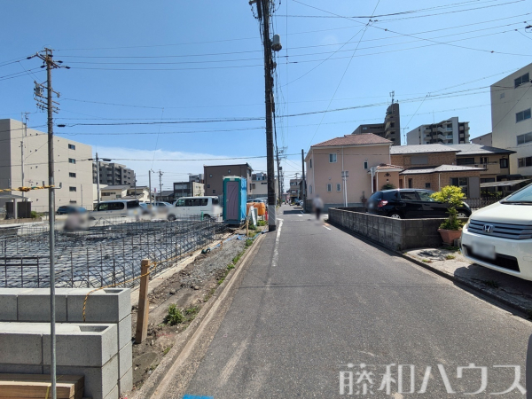 接道状況および現場風景　【名古屋市北区上飯田北町１丁目】