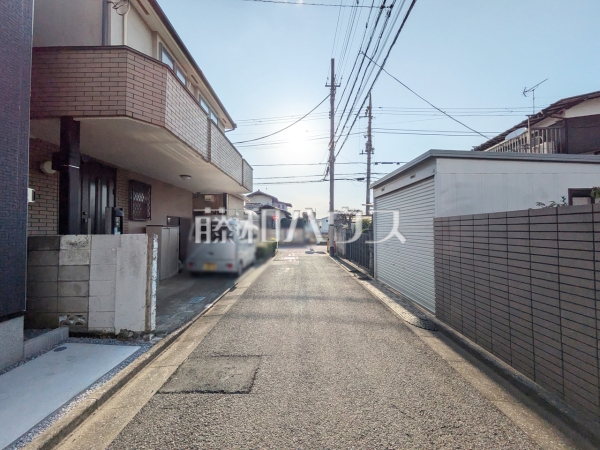 接道状況および現場風景　【練馬区南大泉１丁目】