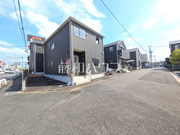 接道状況および現場風景　【新座市野火止１丁目】