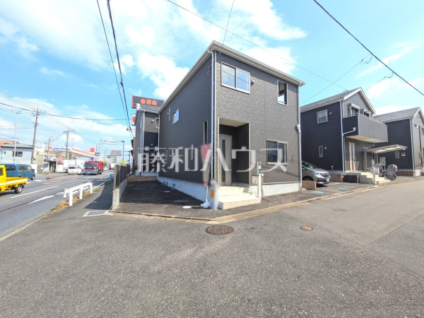 接道状況および現場風景　【新座市野火止１丁目】