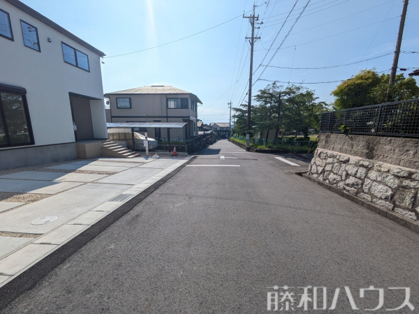 接道状況および現場風景　【春日井市神屋町】