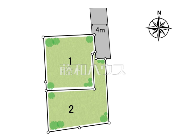 全体区画図　【練馬区石神井台８丁目】