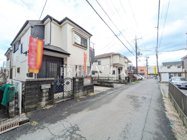 接道及び現場風景　【八王子市暁町２丁目】