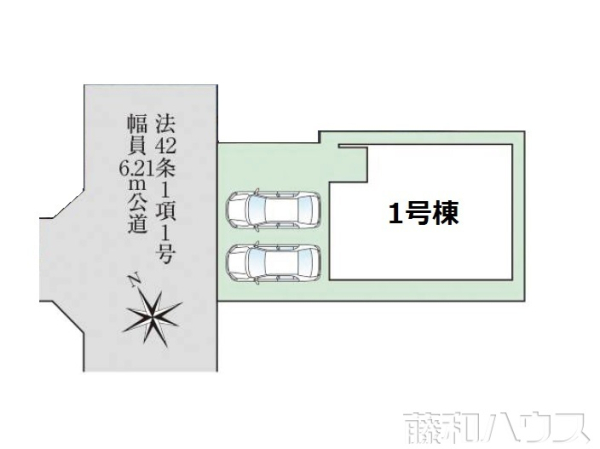 区画図　【小牧市藤島町中島】
