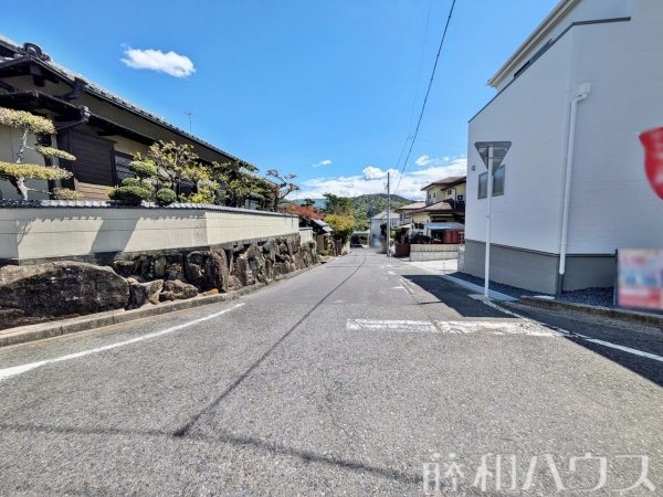 接道状況および現場風景　【春日井市石尾台５丁目】