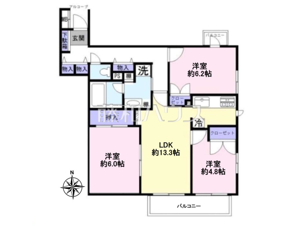 間取図　【カーサ大泉学園】