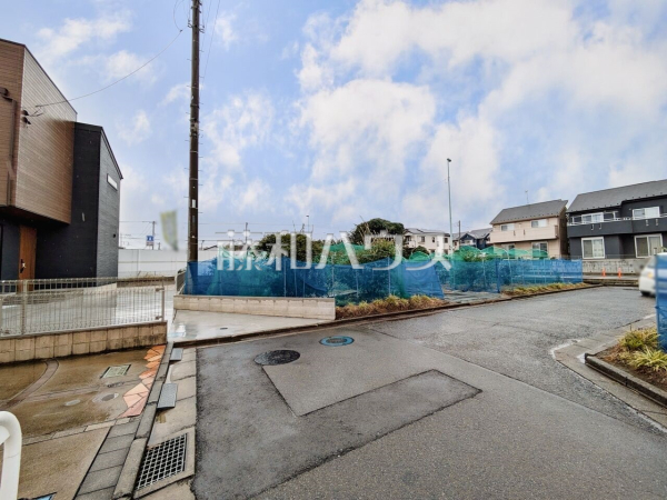 接道状況および現場風景　【所沢市向陽町】
