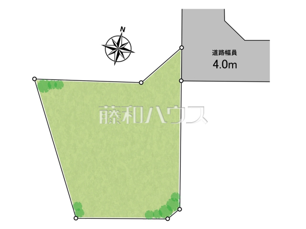 全体区画図　【所沢市向陽町】