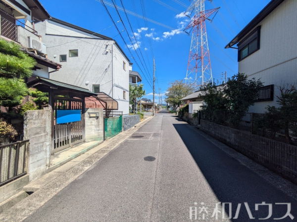 接道状況および現場風景　【春日井市大留町５丁目】