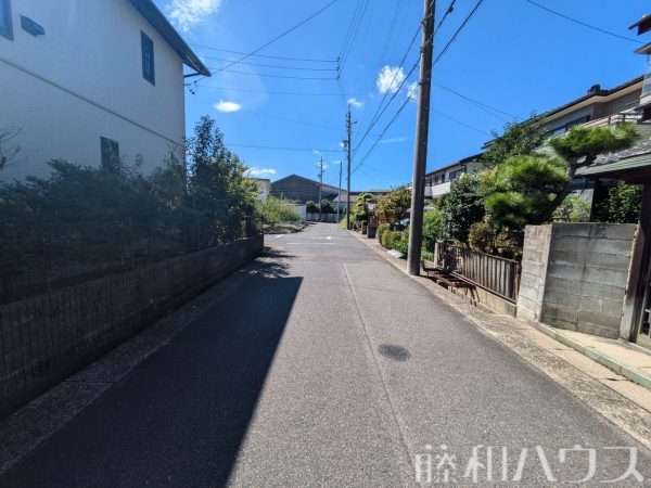 接道状況および現場風景　【春日井市大留町５丁目】