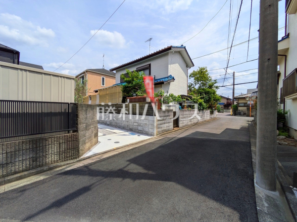 接道状況および現場風景　【所沢市東狭山ケ丘３丁目】