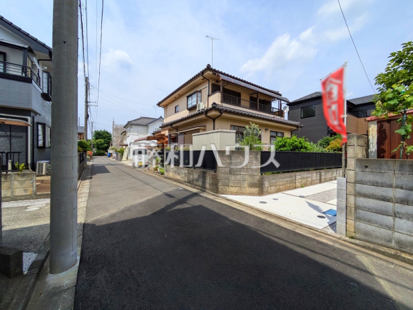 接道状況および現場風景　【所沢市東狭山ケ丘３丁目】