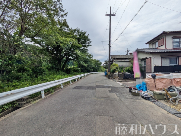 接道状況および現場風景　【春日井市高蔵寺町７丁目】