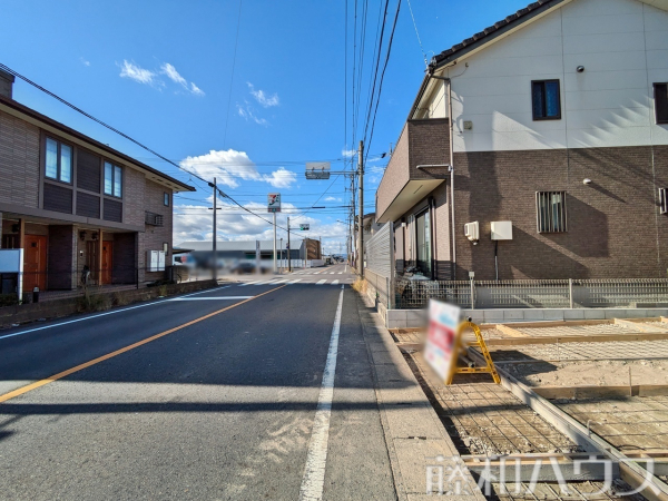 接道状況および現場風景　【北名古屋市中之郷諏訪】