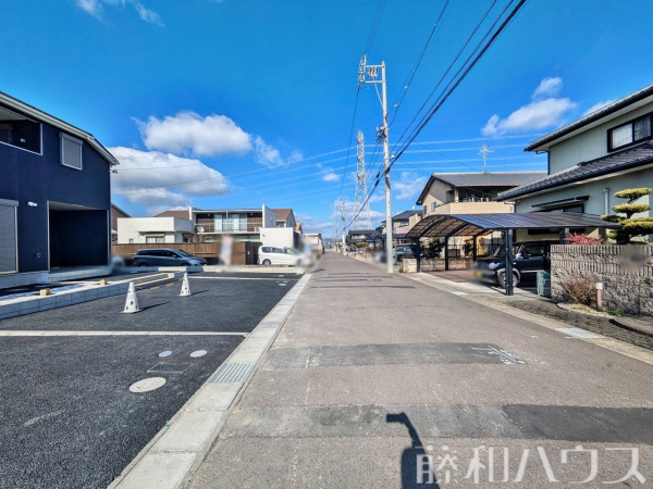 接道状況および現場風景　【名古屋市守山区大字上志段味字稲堀田新田】