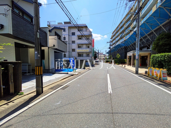 接道状況および現場風景　【練馬区石神井台８丁目】