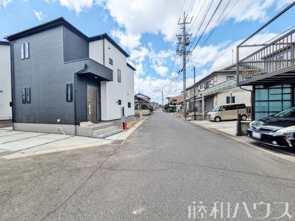 接道状況および現場風景　【春日井市大手田酉町１丁目】