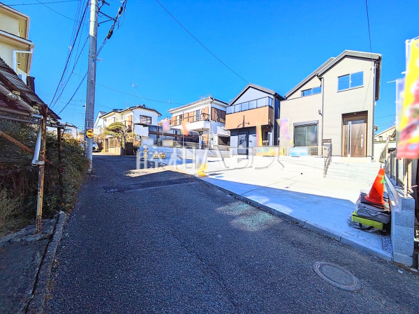 接道状況および現場風景　【八王子市楢原町】