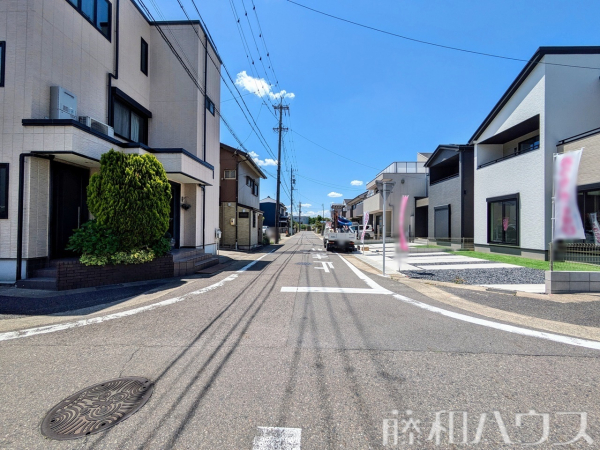 接道状況および現場風景　【名古屋市北区喜惣治２丁目】