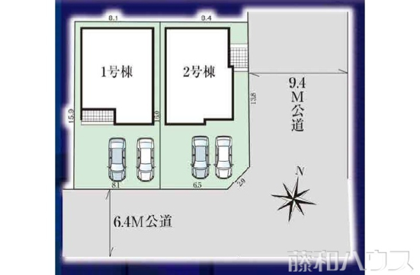 全体区画図　【名古屋市北区喜惣治２丁目】