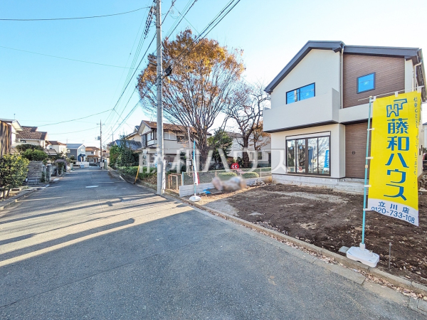 接道状況および現場風景　【立川市砂川町４丁目】