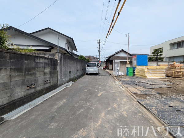 接道状況および現場風景　【名古屋市北区光音寺町３丁目】
