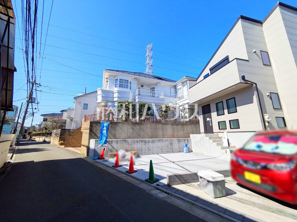 接道状況および現場風景　【三鷹市井の頭１丁目】